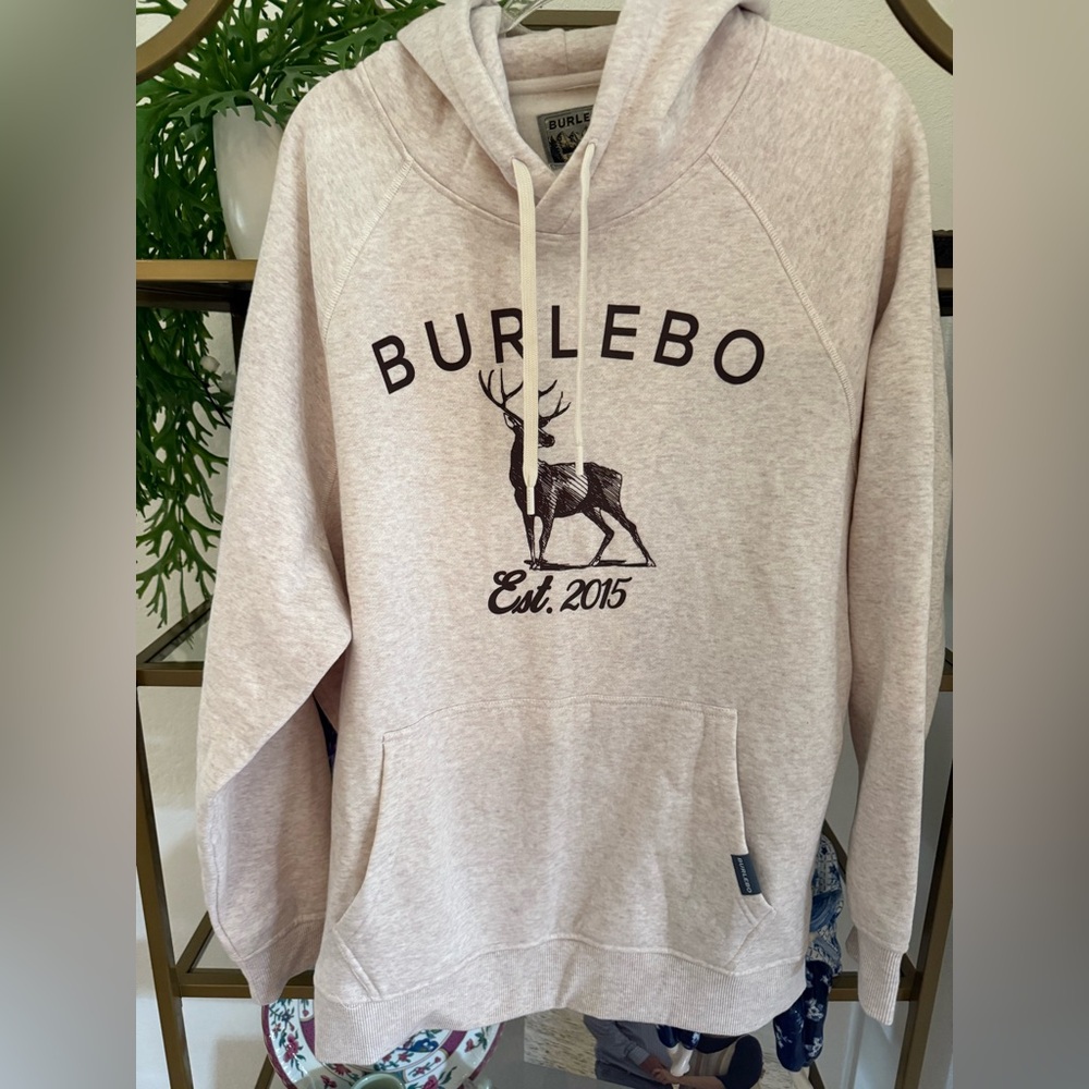 Never worn Burlebo Men's Beige Hoodie
Sz Large great for the outdoorsman